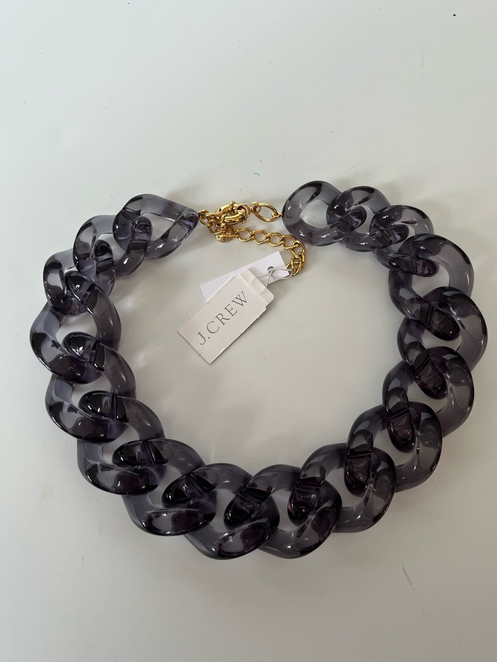 J. Crew Chunky Chain Lucite Necklace
